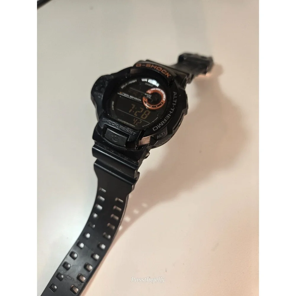 Casio Watch Mens G Shock Twin Sensor Digital Altimeter Barometer 20BAR Black